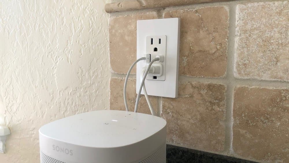 kitchen wall outlet featuring multiple built-in USB ports