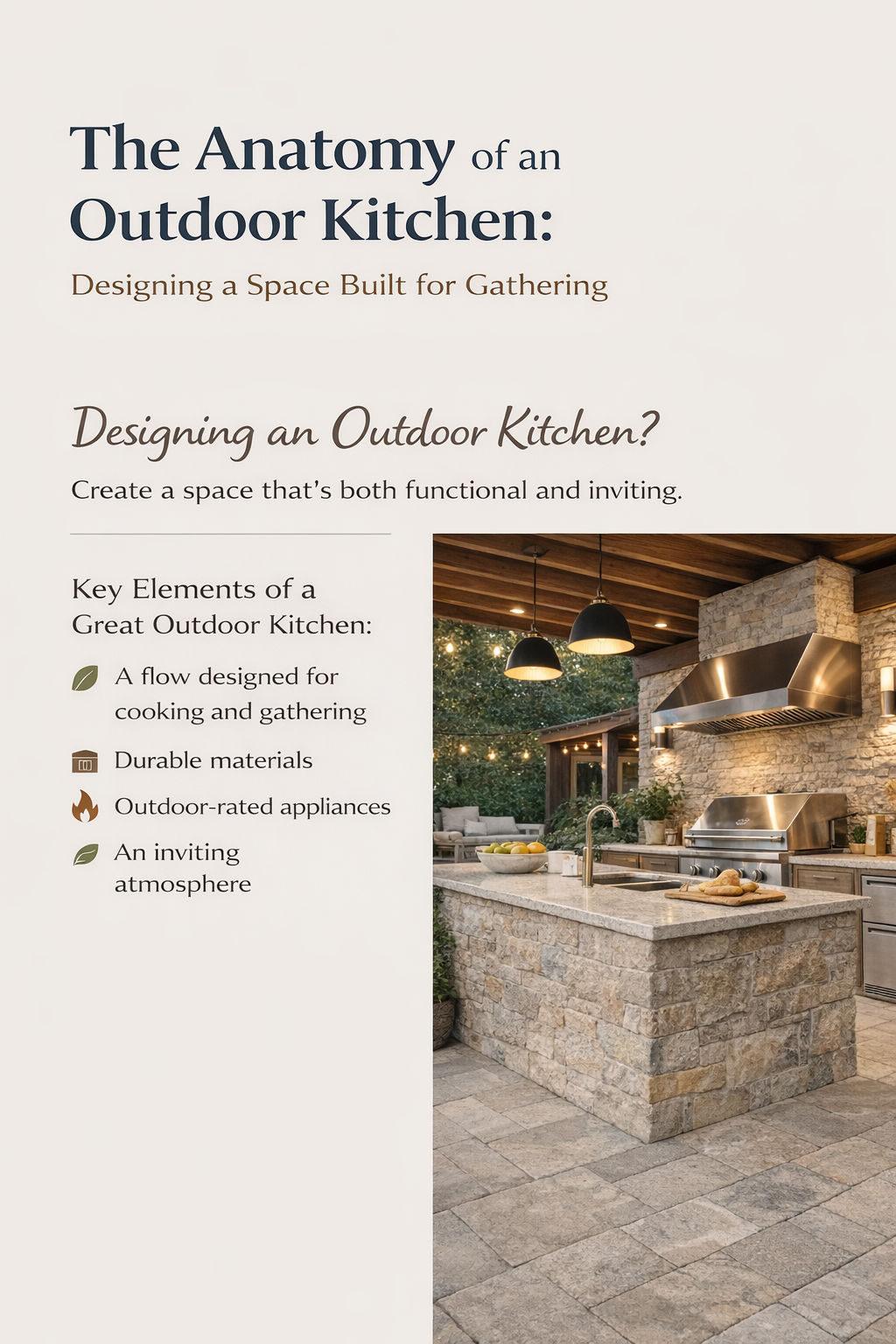 The Anatomy of an Outdoor Kitchen: Designing a Space Built for ...